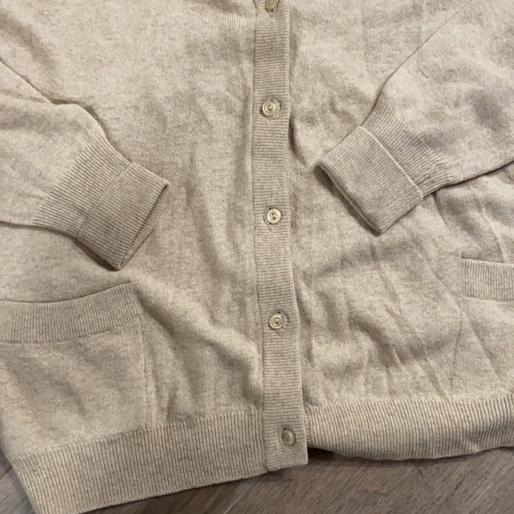 Harrods cream 100% pure cashmere made in Scotland, size L/XL - Picture 2 of 6